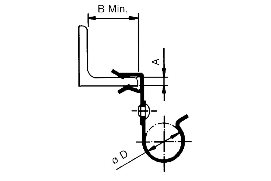 Clip per trave in acciaio armonico con fast kit CLP1370