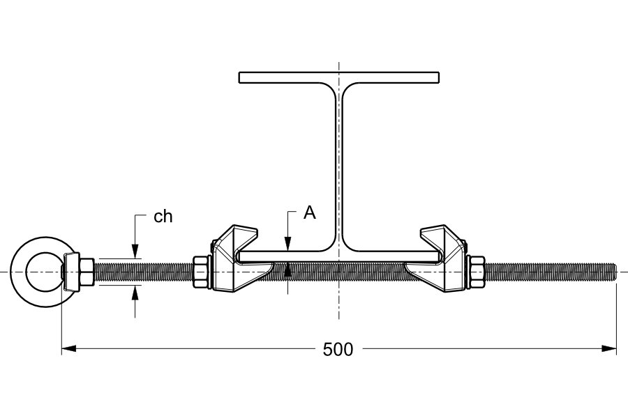 schema montaggio kit fissaggio trave - teknomega