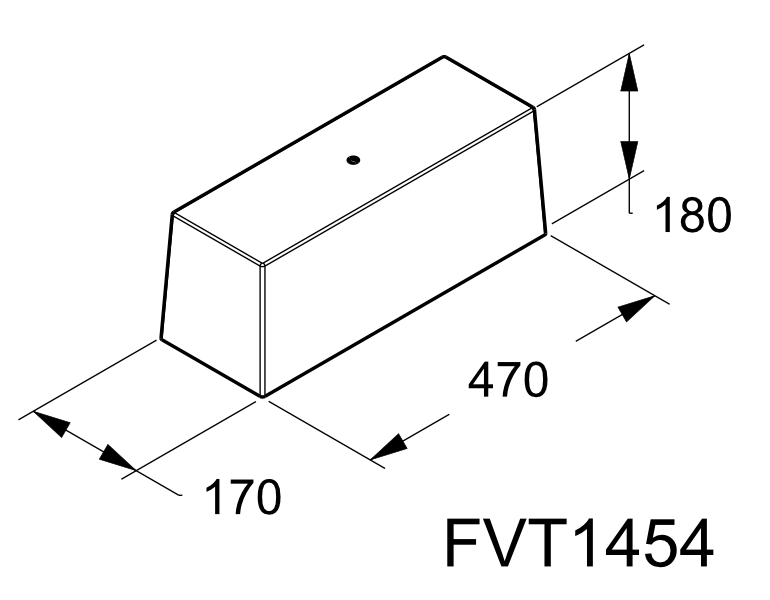 Zavorra in calcestruzzo per triangoli di supporto pannelli fotovoltaici FVT1465
