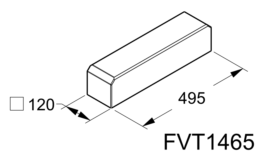 Zavorra in calcestruzzo per strutture di supporto moduli fotovoltaici FVT9457