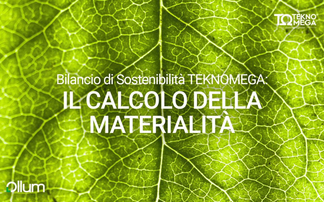 Bilancio di Sostenibilità TEKNOMEGA: parliamo del calcolo della materialità